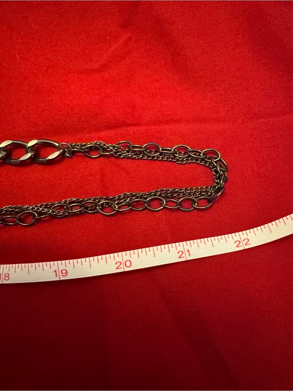 Gunmetal Mixed Chain Hematite Beaded Statement Necklace - Picture 7 of 7